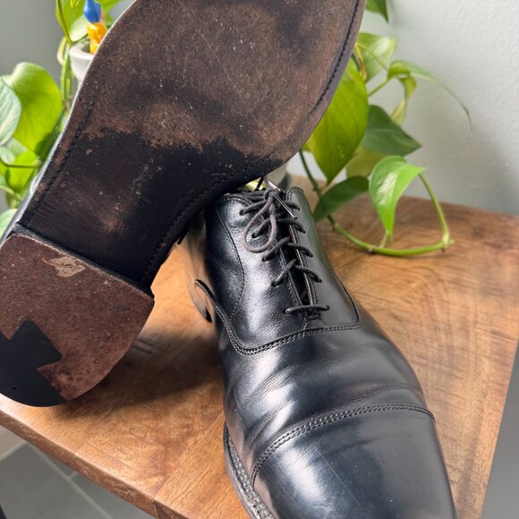 Alden 907 Black Cap Toe Dress Shoes sz 12D main image 5